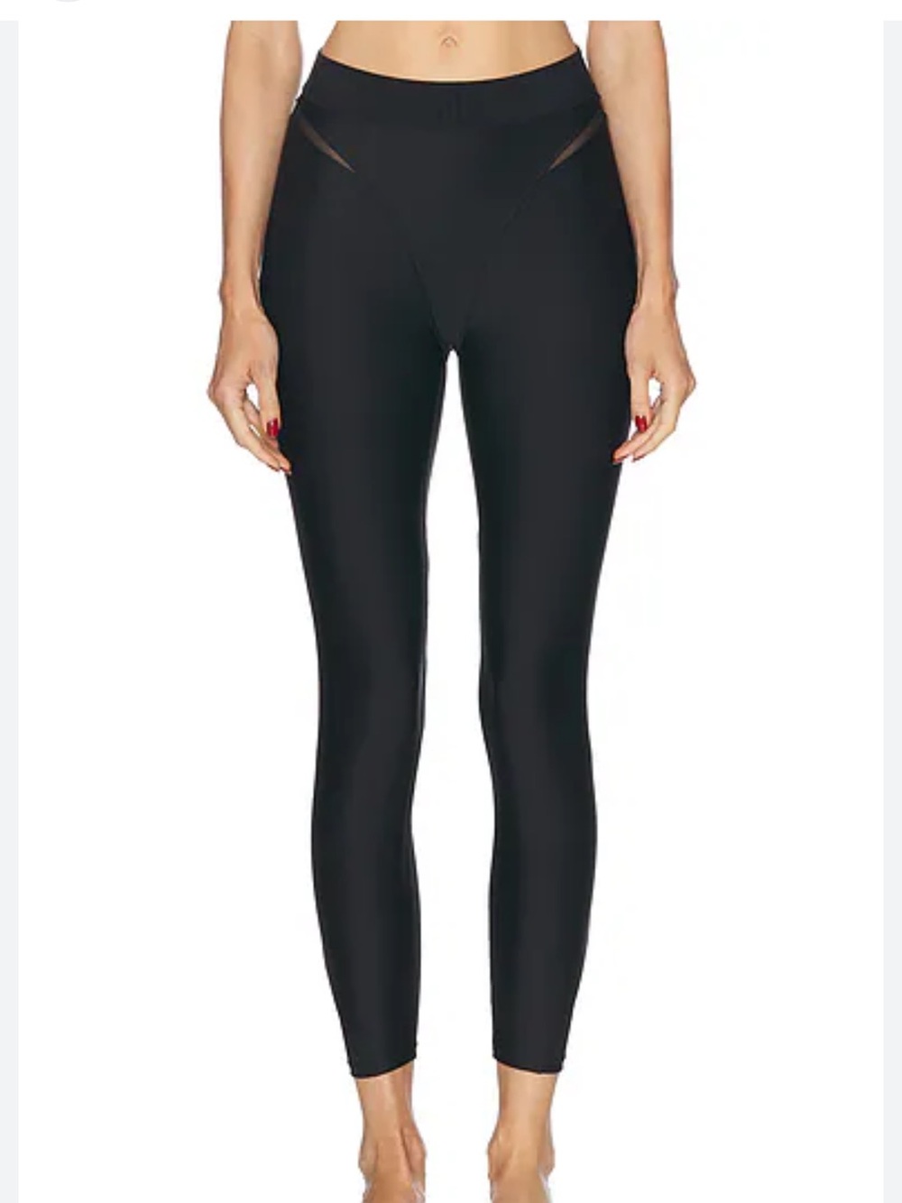 EUC ALO Airlift High Waist 7/8 Rebel Legging Black sz XS/S Mesh Pants SOLD OUT - Picture 2 of 7